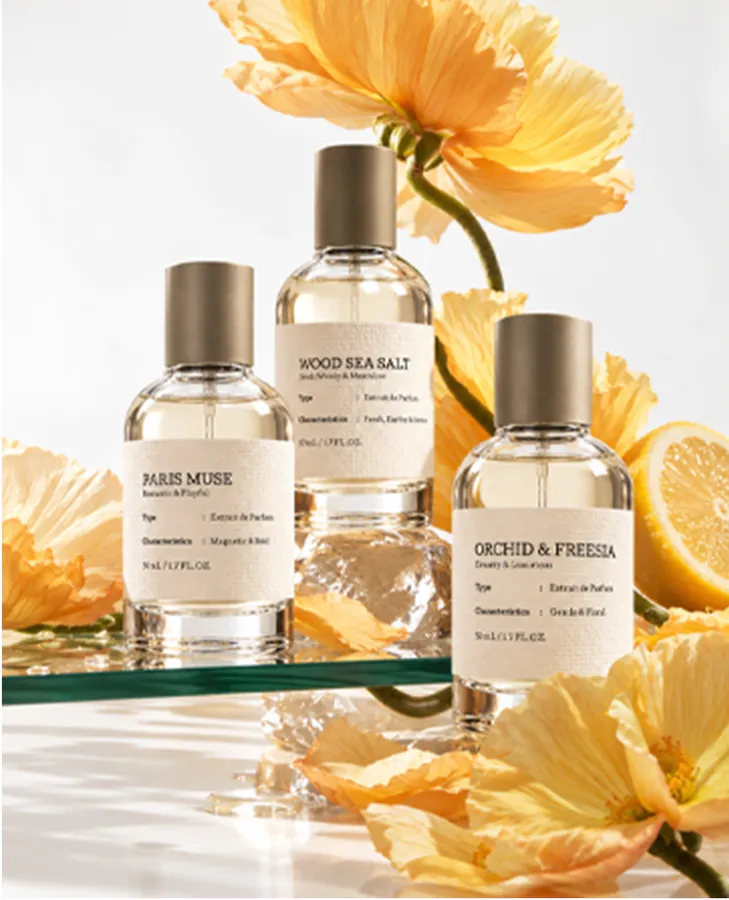 Botol LO'RUVA Paris Muse, Wood Sea Salt dan Orchid & Freesia