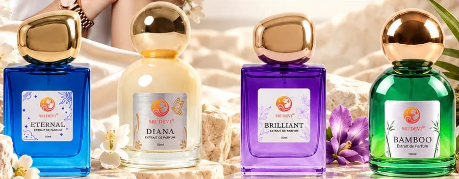 Botol SRI DEVI Eternal, Diana, Brilliant dan Bamboo