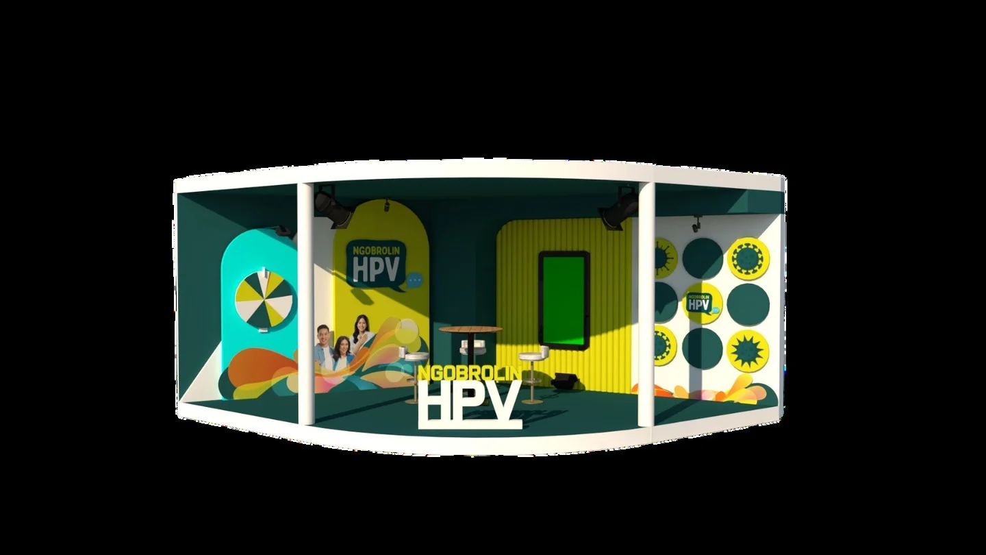 Ngobrolin HPV Fun Run 2024 — Booth Production — design visual