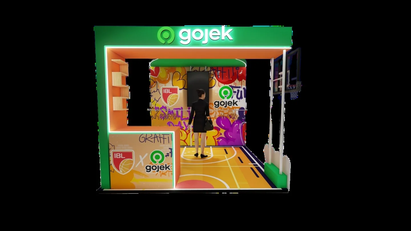 Gojek x IBL Concept Mockup — design visual